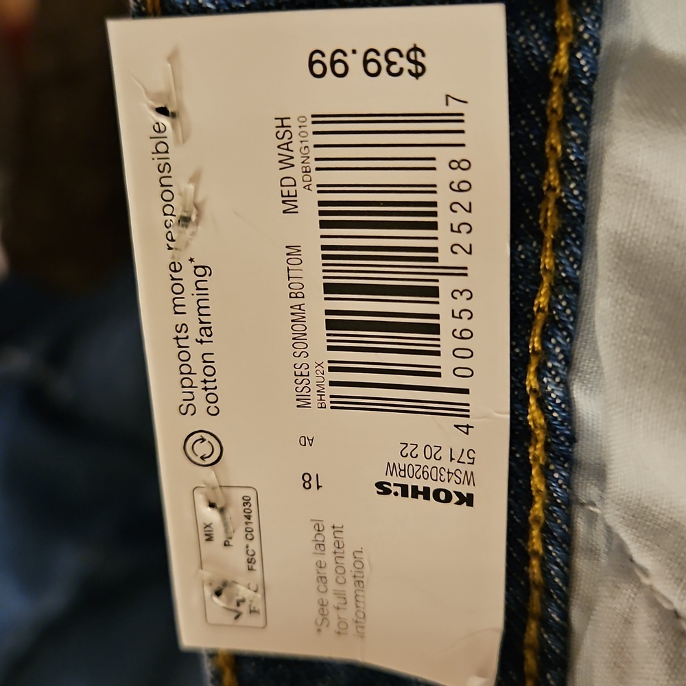 Wide Leg Blue Denim Jeans - Women - Picture 5 of 8